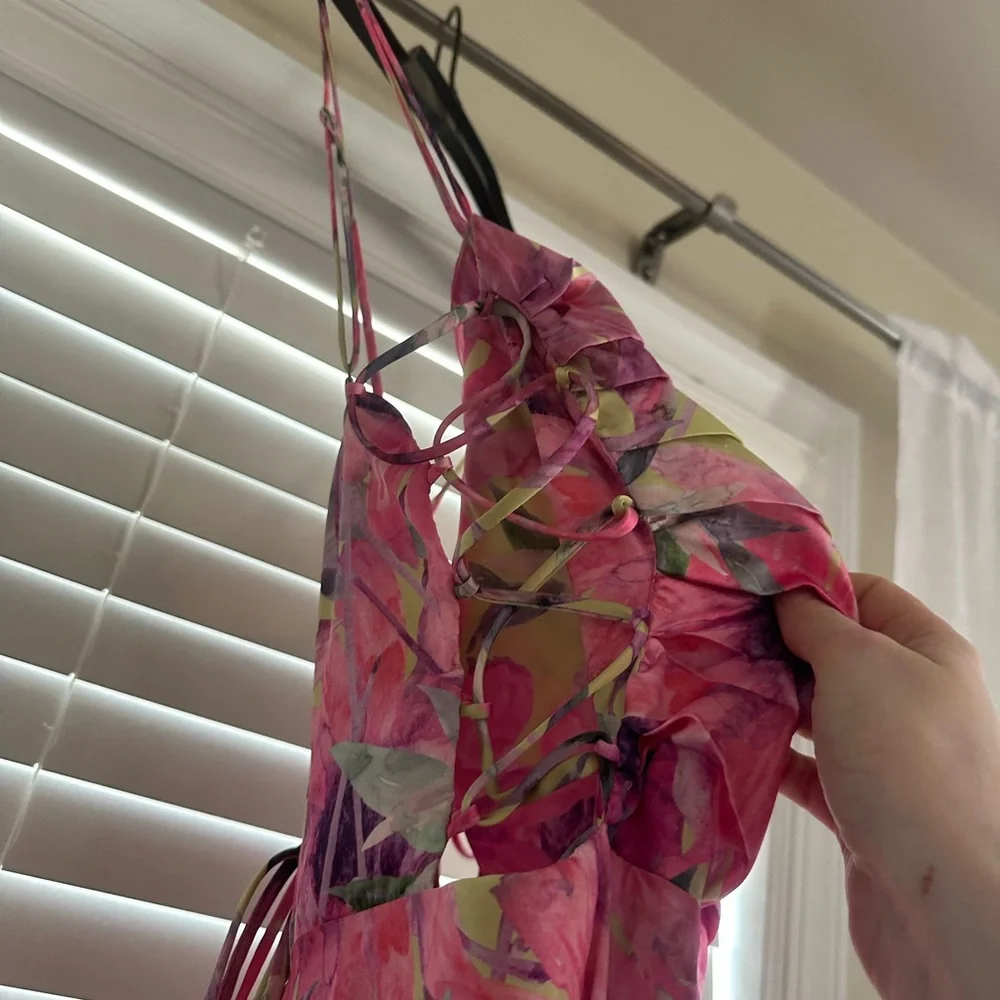 ASTR The Label Antlia Floral Pink and Green Maxi Dress - Picture 7 of 10